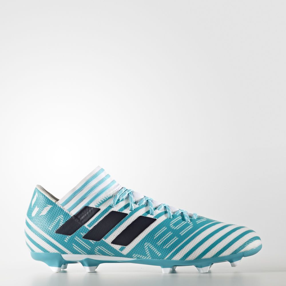 Adidas Nemeziz Messi 17.3 Firm Ground - ποδοσφαιρικα παπουτσια ανδρικα - Τυρκουάζ/Ασπρα/Μπλε,Μέγεθος